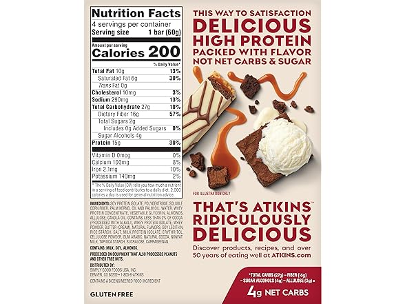 4CT Brownie Delight Layered High Protein Bar