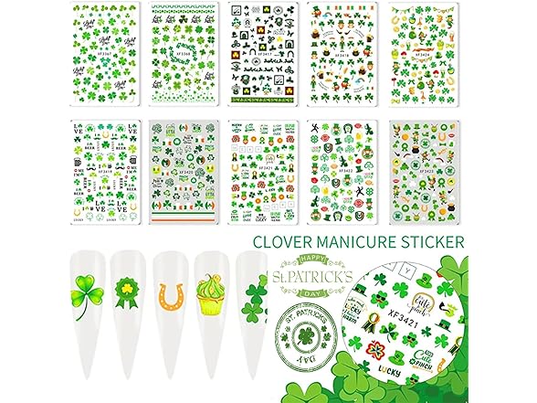 ONEUPIN St Patricks Day Nail Art