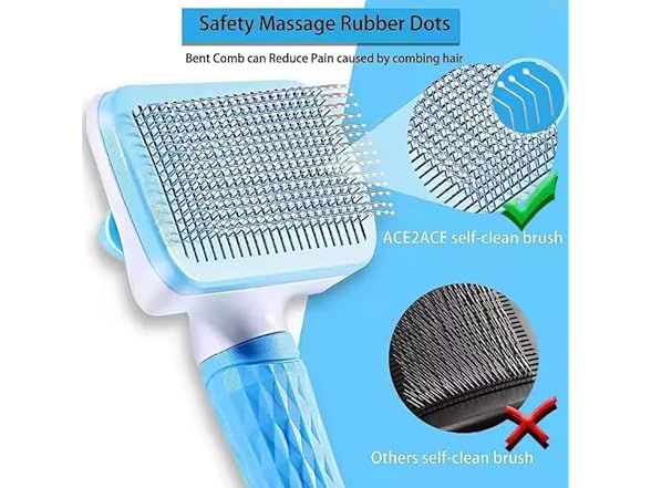 PetFun Self-Cleaning Pet Grooming Brush