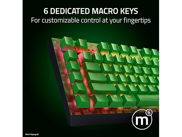 Razer BlackWidow Gaming Keyboard - Minecraft Edition