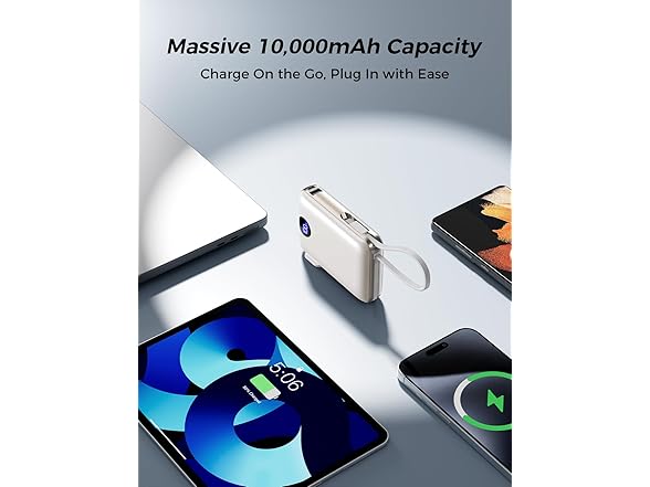 Sucrosey Portable Charger with Built in Cables