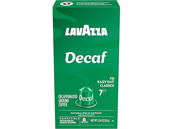 Lavazza Decaf Nespresso, 10ct