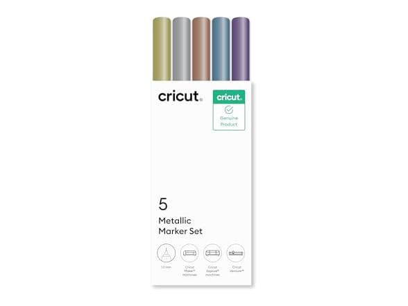 Cricut Metallic Pen Set, 1.0 mm (5 ct)