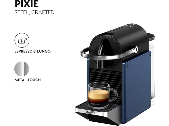 Nespresso Original Pixie Espresso Machine by De'Longhi, Navy