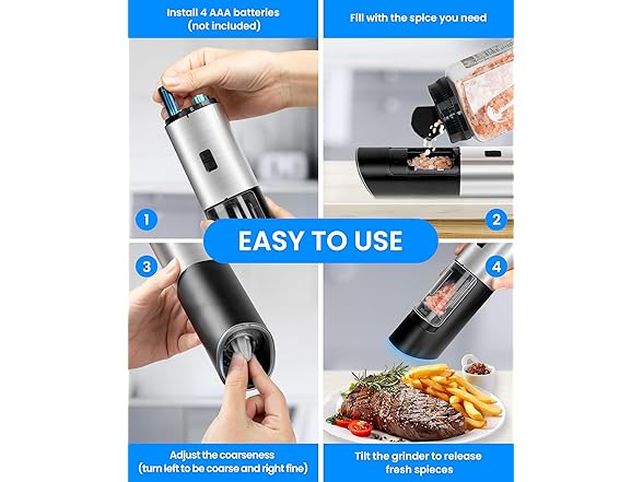 Gravity Electric Salt & Pepper Grinder