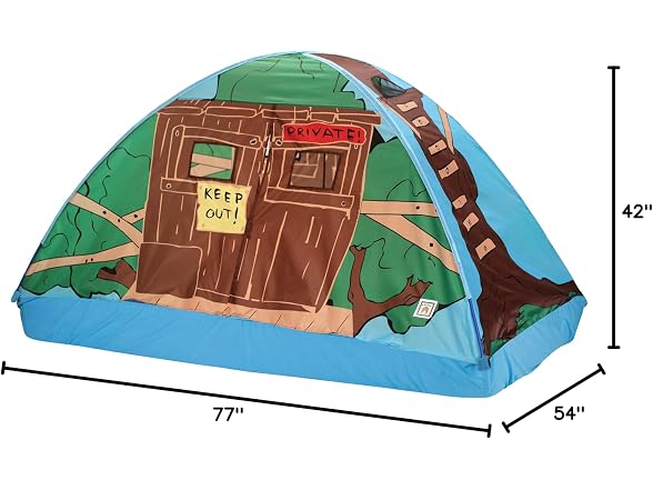 Pacific Play Tents 19791 Kids Tree House Bed Tent Playhouse