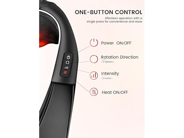 RIKE Shiatsu Back & Neck Massager with Heat