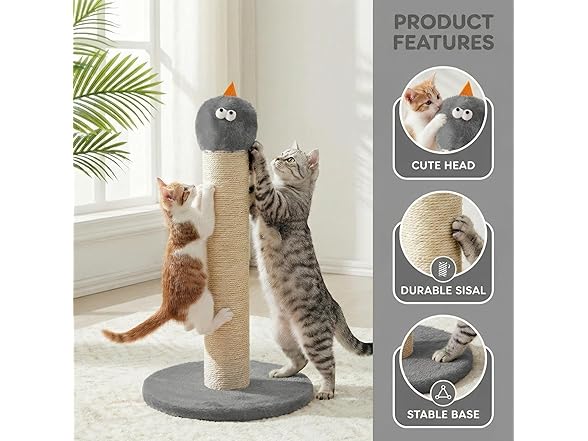 Cat Scratching Post for Small Space, 22''