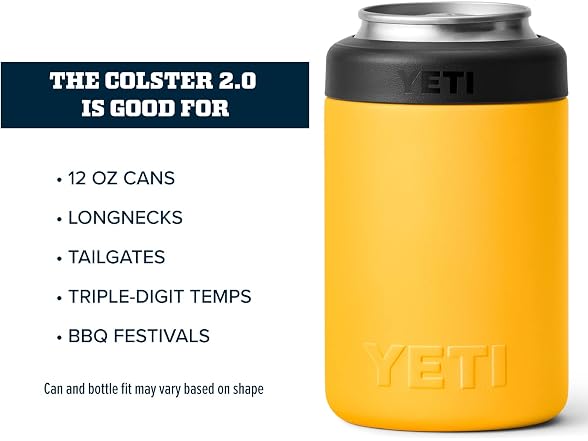 YETI Rambler 12oz Colster Can Insulator, Alpine Yellow
