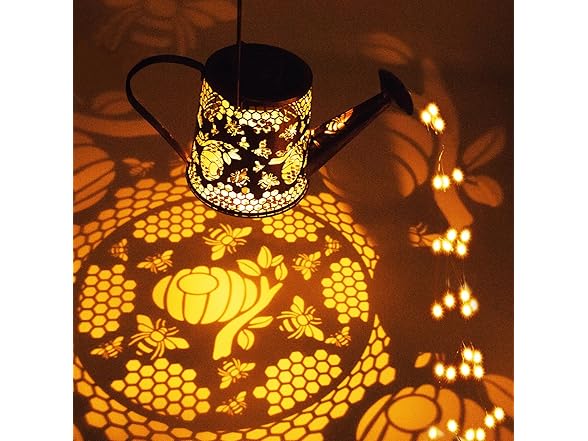 DIBIEECN Solar Watering Can Outdoor Lights Garde