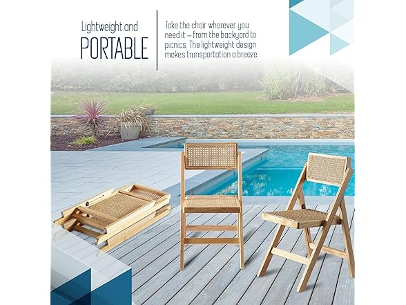 Ibiza Rattan Folding Chair (2Pk)