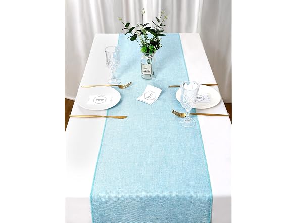 LuoluoHouse Burlap Table Runner Baby