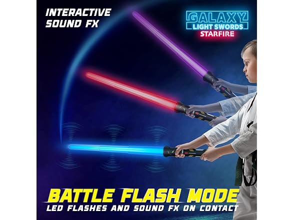 USA Toyz Starfire Galaxy Light Up Sword for Kids or Adults