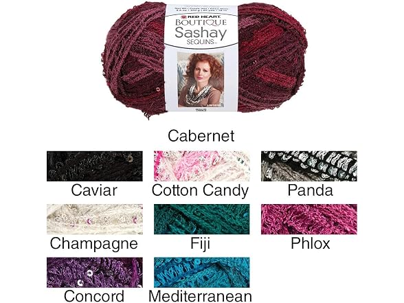 RED HEART Boutique Sashay Sequins Yarn, Fiji