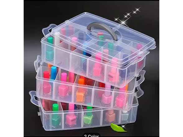RainbowBaby 3-Tier Stackable Storage Box
