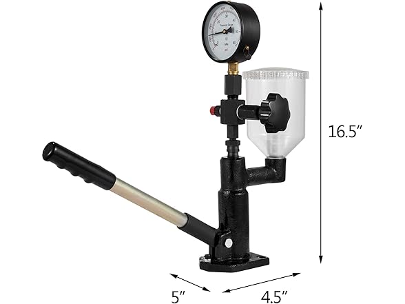 SKYSHALO Diesel Injector Tester with Dual Scale Gauge
