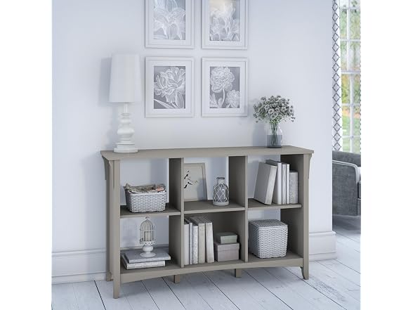 Bush Home Salinas 6 Cube Organizer in Cape Cod Gray