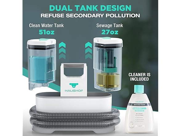 HAUSHOF Cordless Carpet Cleaner