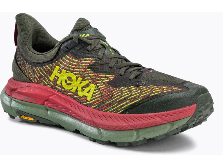 Hoka Mafate Speed 4 Mens Shoes Thyme Green/Fiesta Size 7.5