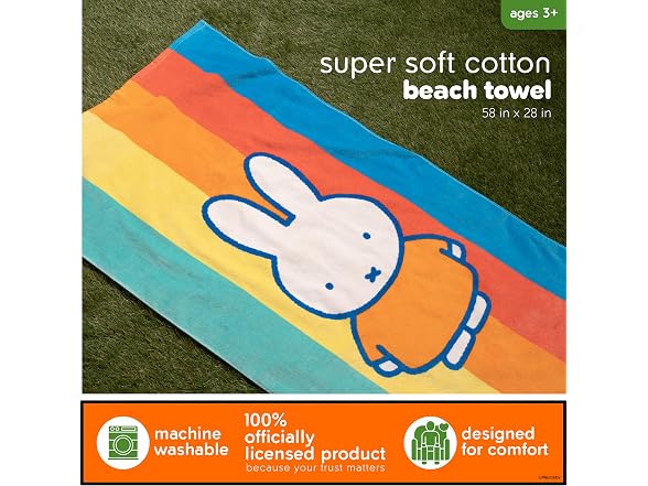 Miffy Kids Cotton Beach Towel