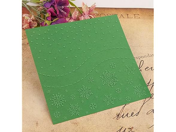 zhxcgooyx Plastic Emboss Template Christmas Snowflakes