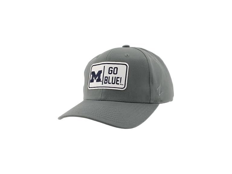 ZHATS Standard NCAA Officially Licensed Hat Competitor Patch Defer Gray, Grey, ,Michigan Wolverines
