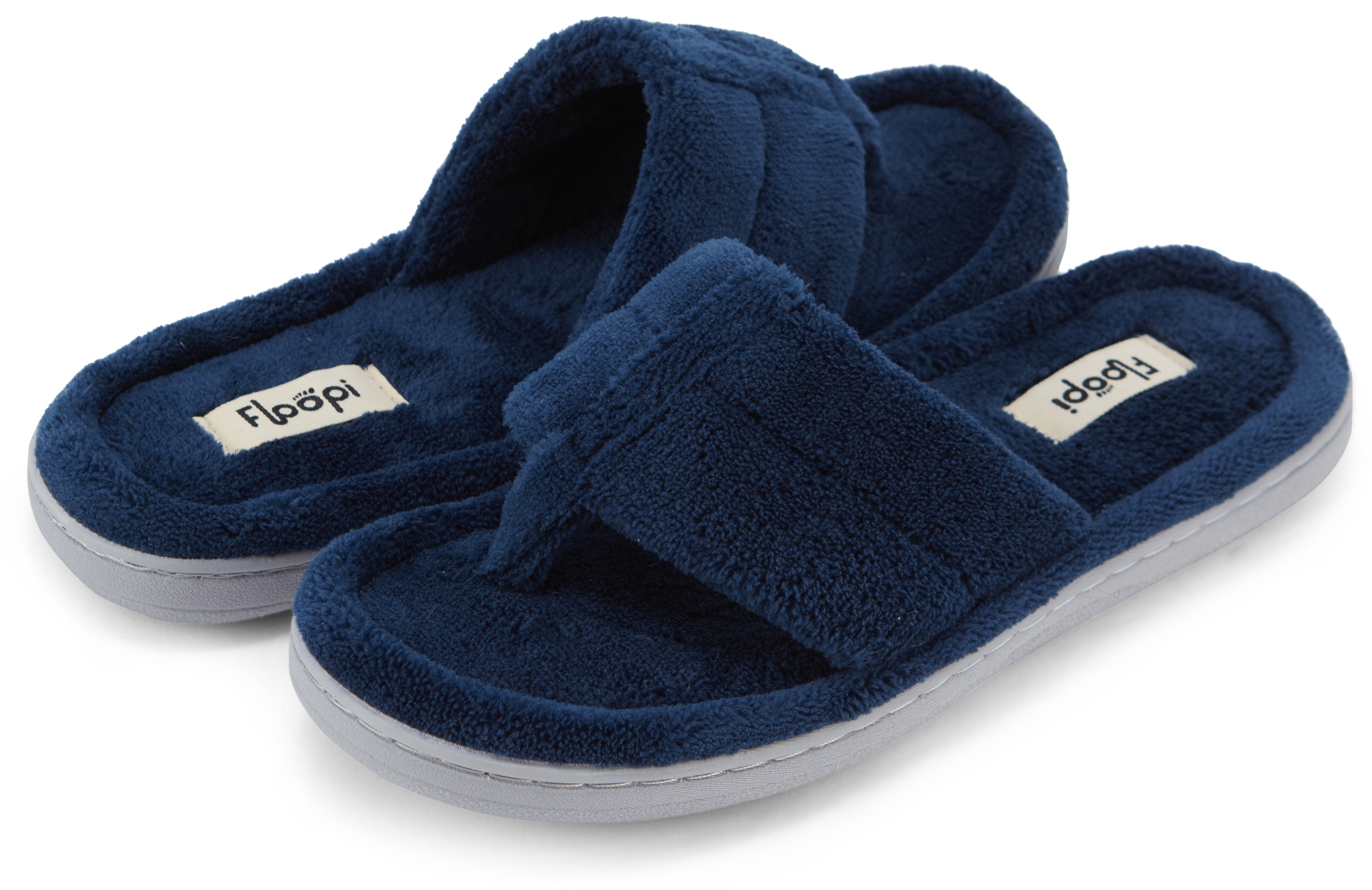 Floopi Womens French Terry Thong Slipper - Gallery 12