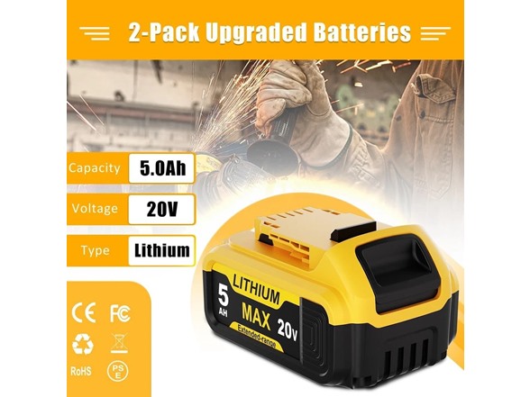 Simple Plus+ 2Pack 20V 5.0Ah Replacement Batteries - Gallery 5
