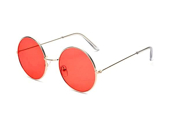 ALWAYSUV Round Small Flat Sunglasses