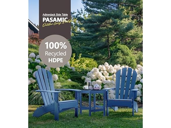 PASAMIC Adirondack Square Side Table