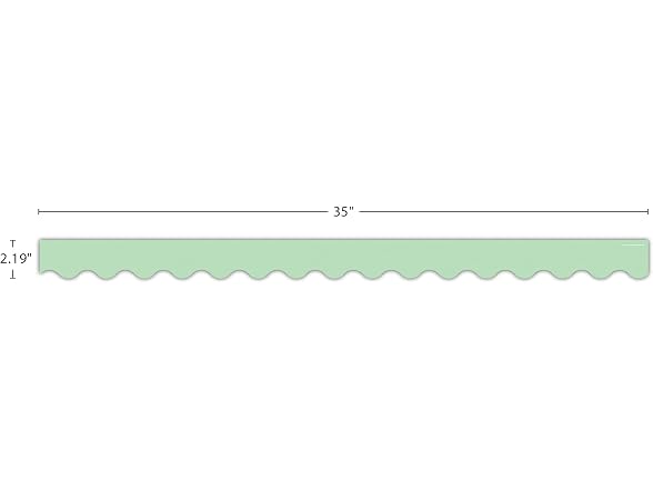 Teacher Created Resources Mint Green Scalloped Border Trim