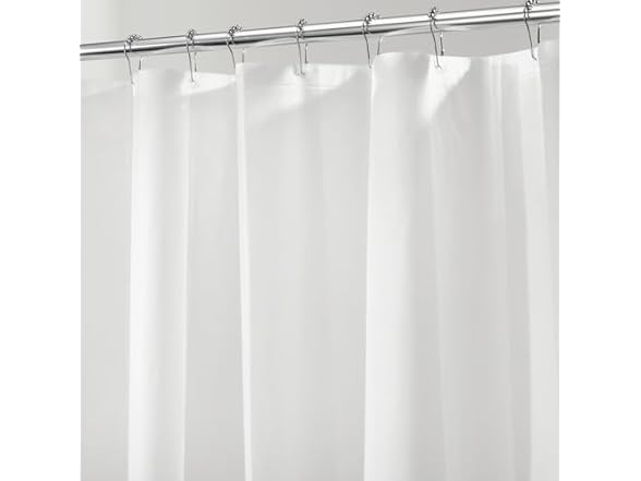 iDesign Waterproof PEVA Bathroom Shower Curtain