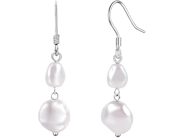 Tyluzem Trendy Pearl Drop Earrings 