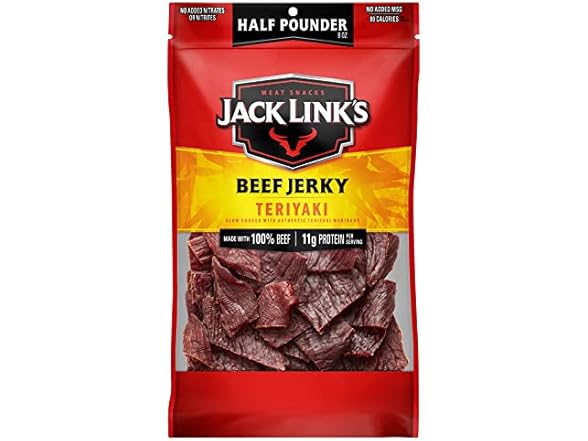 Jack Link's Beef Jerky, Teriyaki, Half Pounder