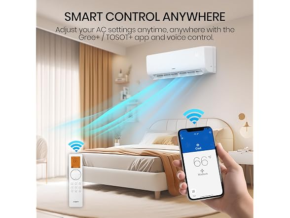 TOSOT Cosmo 12K BTU mini split AC, 230V