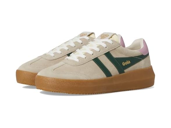 Gola Womens Athena, Bone/Evergreen/Candy