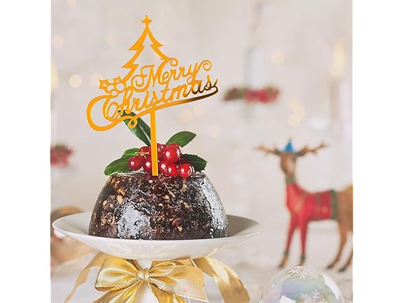 JIPSWL 1Pc Merry Christmas Cake Topper