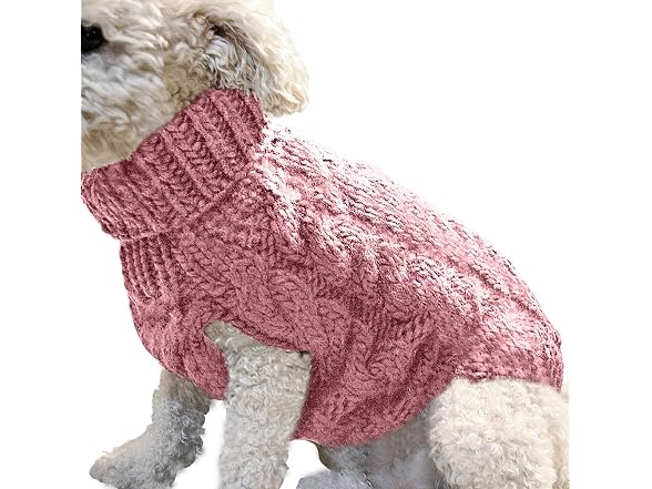 Winmany Pet Dog Turtleneck Knitting Sweater Sm/Med
