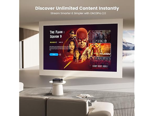 ONOAYO Outdoor-Projector-4K with AI Auto