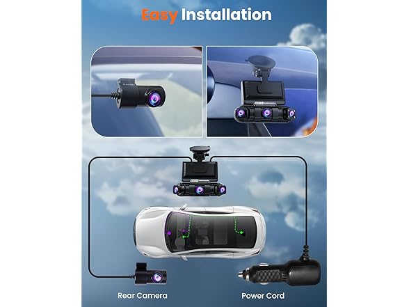 ENLIK Dash Cam Front and Rear