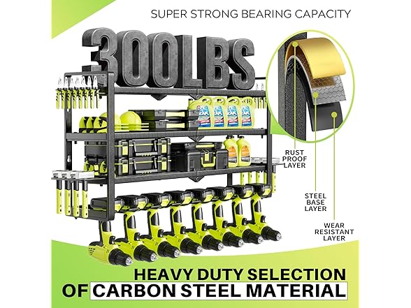 Garage Storage Cordless Tool Organizer