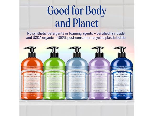 Dr Bronners Organic Sugar Soap 12oz