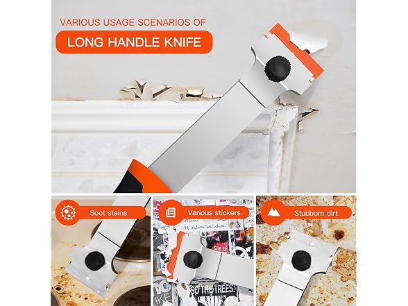 DEKEones APP-Auto-148 (2 Pack) Razor Blade Scraper +