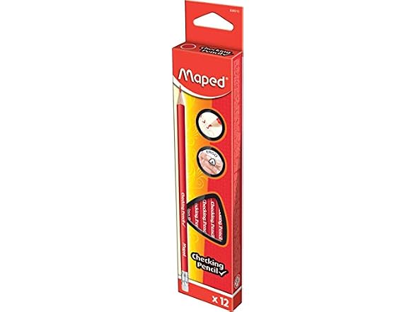 Helix Maped Red Checking Triangular Graphite
