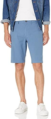 Amazon Essentials Men's Slim-Fit 11" Lightweight Comfort Stretch Oxford Short (Previously Goodthreads), Blue, 40