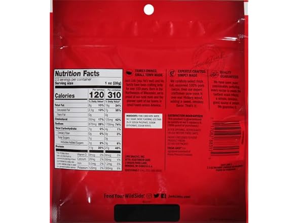 Jack Link's Thick Cut Hickory Smoked Bac