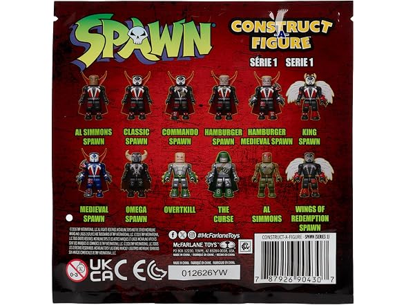 Spawn Construct-a-Figure Full Case (Series 1) 36 Blind Bags