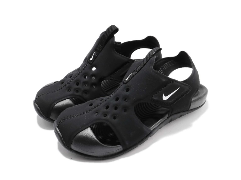 Nike SUNRAY PROTECT BLK/WHT BLACK Kid's 13C
