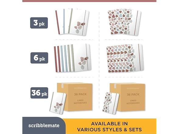 ScribbleMate Lined journal notebook