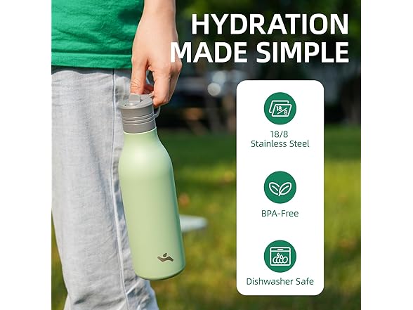 Konokyo 12oz Stainless Steel Bottle